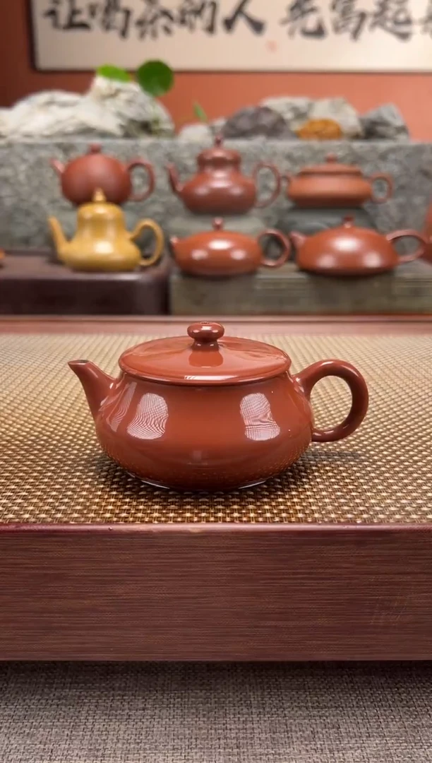 茶壶朱泥明炉壶 全手工超薄胎 120CC左右