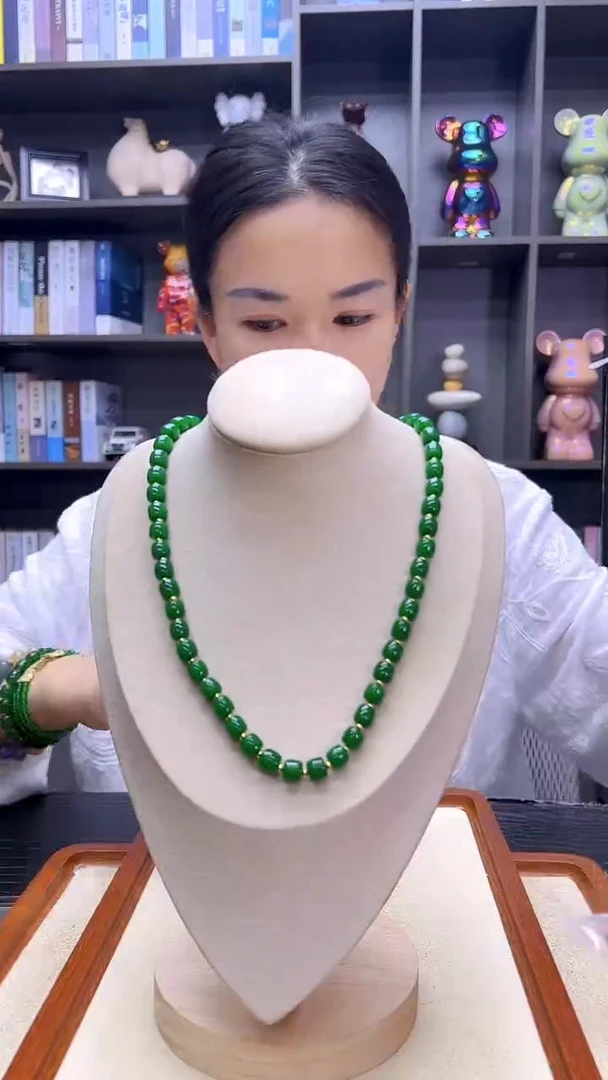 颈饰14K金镶嵌翡翠丹丹diy劲饰