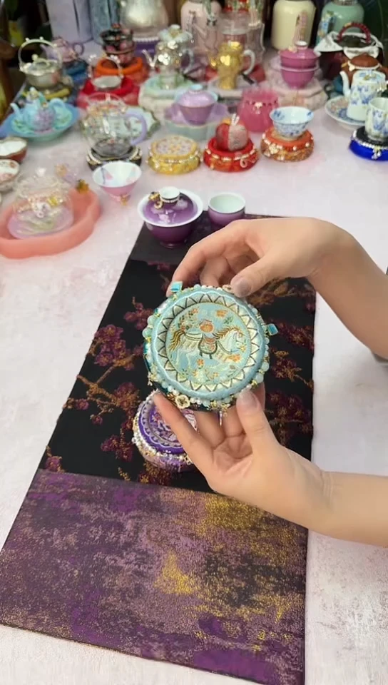 27蓝色小马双面木托 带链条