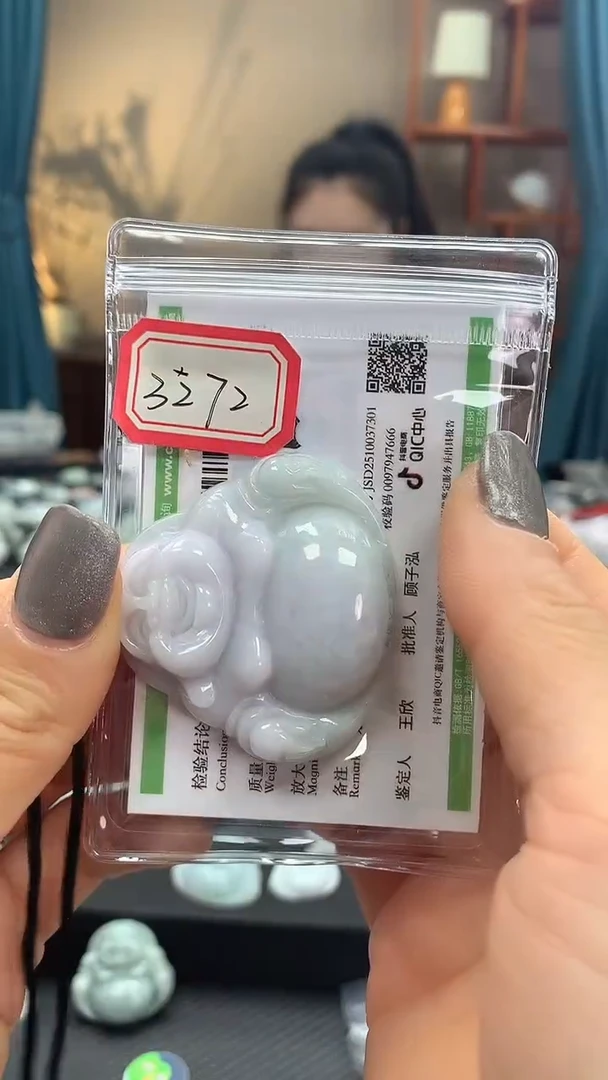 颈饰未镶嵌翡翠佛公3272