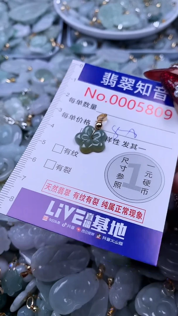 吊坠(不含链)未镶嵌翡翠5809
