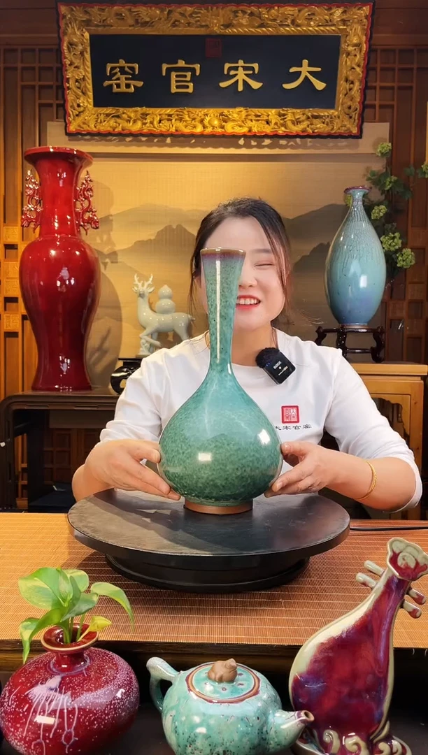 摆件大宋官窑【2#鹅颈瓶】优雅大气