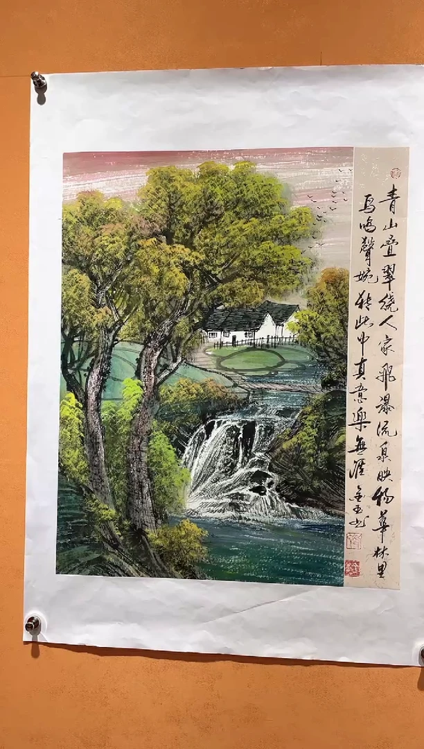 国画刘金玉教授亲笔手绘