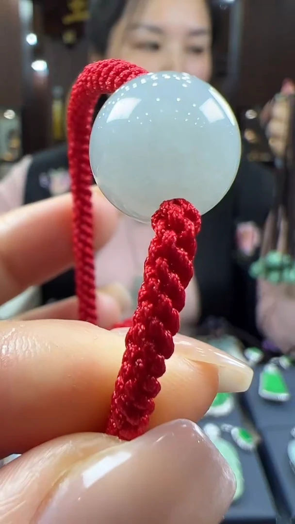 【闪购商品】翡翠挂件未镶嵌圆珠手绳