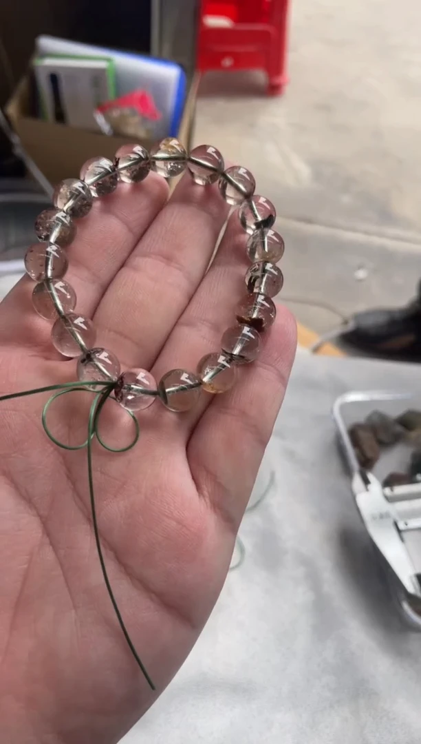 【闪购商品】水晶卡10mm+未镶嵌天然四季幽灵手串拍2单99发1