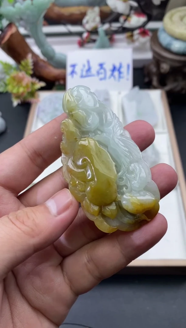 翡翠未镶嵌颈饰天然缅甸A货翡翠