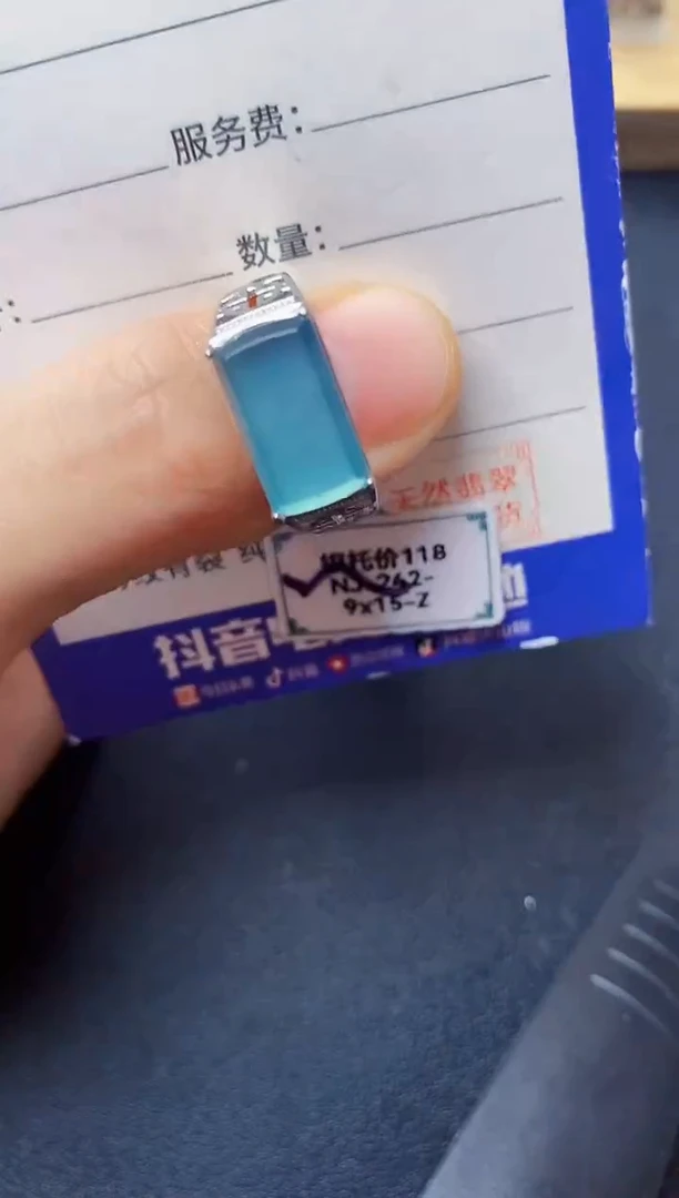 翡翠戒指银S925镶嵌22222222222