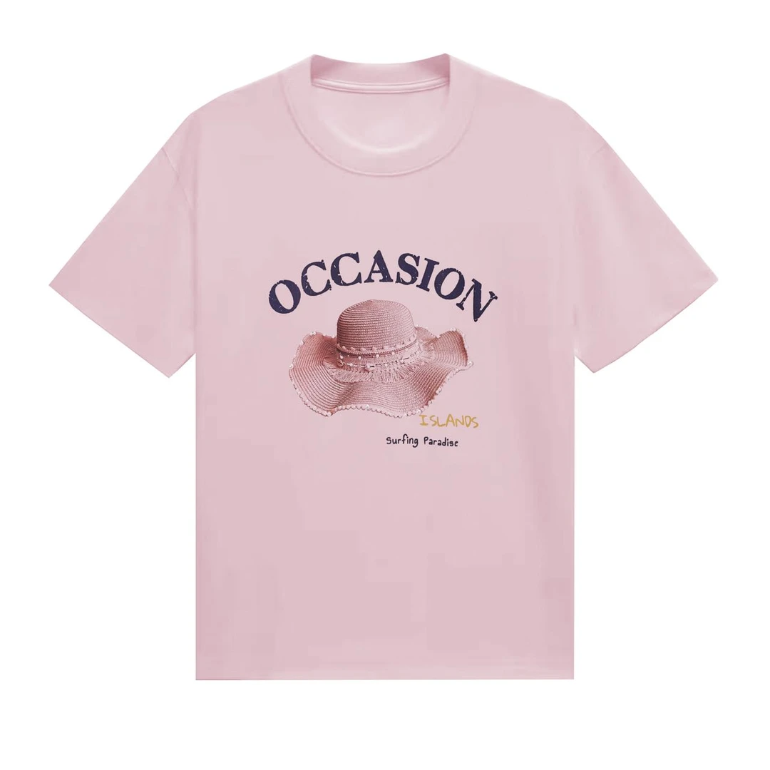 【小云总专享】 HHJ-0490：小帽直喷串珠工艺小版短袖T恤