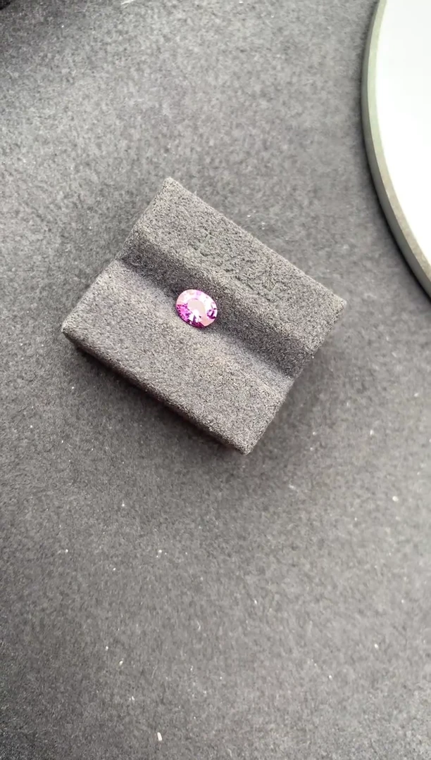 裸石彩色蓝宝石0.58ct紫蓝宝 AE 定制