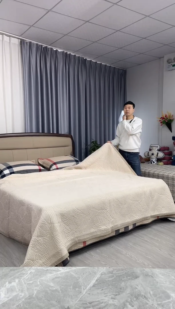 棉230cm*250cm香槟金福叶