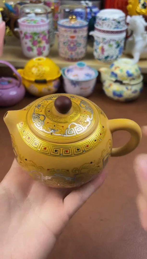 陶瓷茶具摆件旅行套组