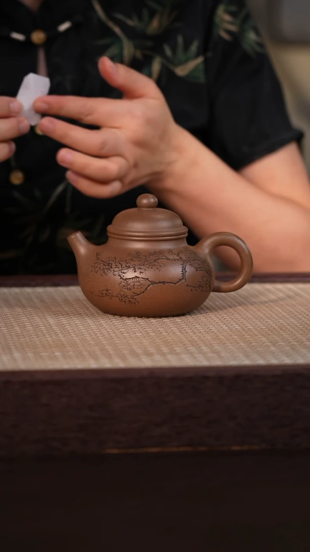 茶壶紫砂青灰紫泥 220cc