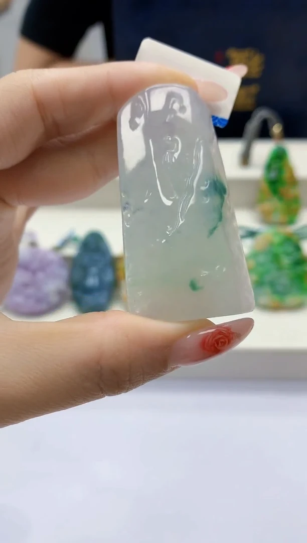 未镶嵌定制翡翠4856ty-毛货挂件30