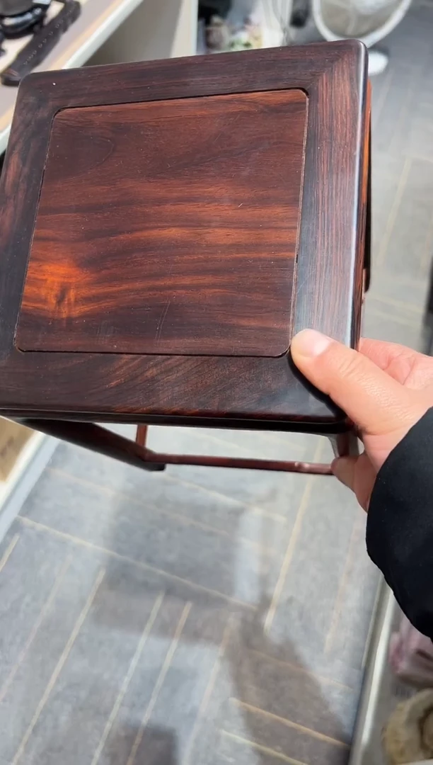 【闪购商品】红酸枝木类端景台工艺品底座2