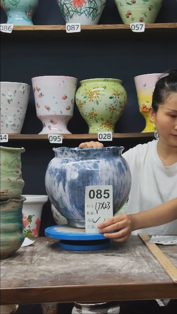 摆件景德镇花盆默认微瑕085【微瑕】