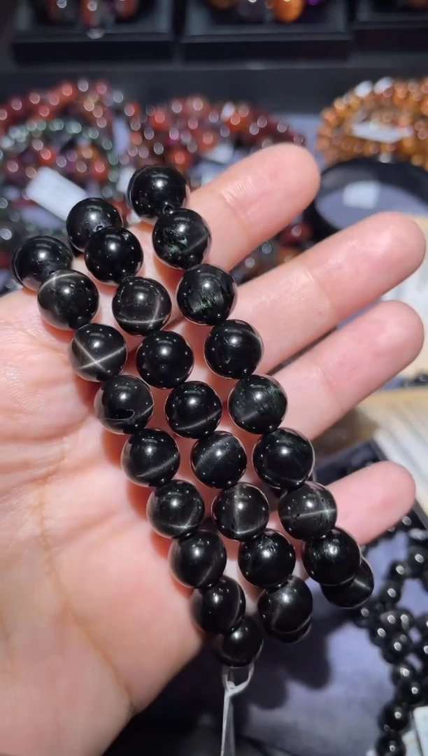 【闪购商品】辉石手链未镶嵌透辉石单圈10mm多样性发其一