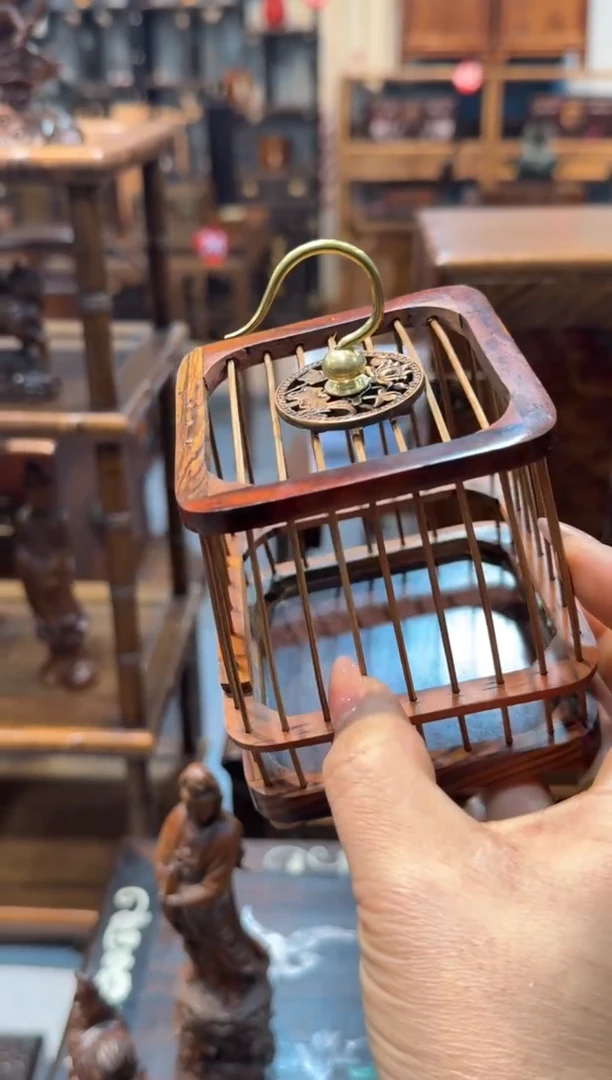 木大红酸枝 蝈蝈笼