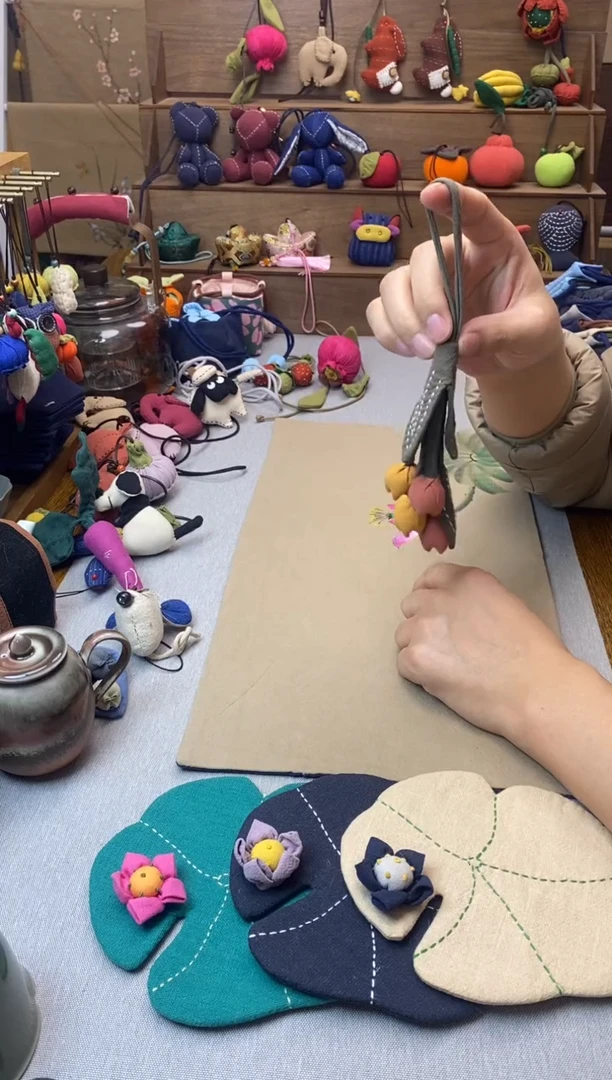 郁金香花串（棉麻）