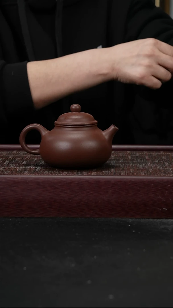 茶壶紫砂xj格子泥 容天