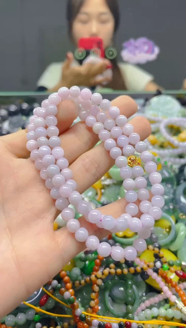 颈饰未镶嵌翡翠5MM/L/翡翠A货，一件也是批发价