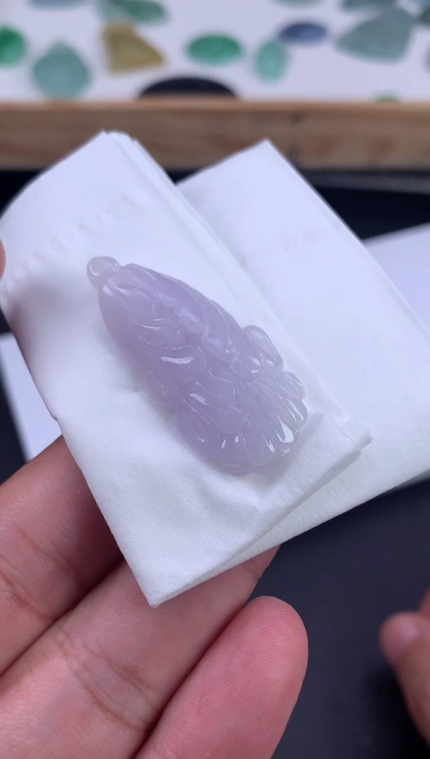 未镶嵌定制翡翠合*花翡翠