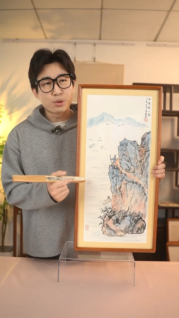 【闪购商品】书法张丽华 山水竖幅1 66*33 hk