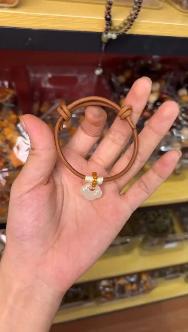 柏木（崖柏）无事牌003-平安锁-单圈