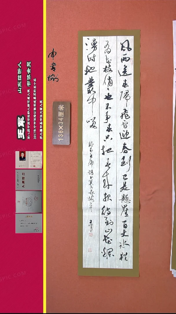 【闪购商品】书法315王军书法作品