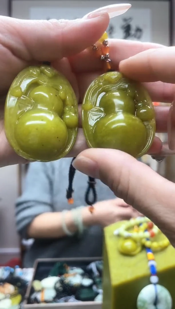 未镶嵌岫玉吊坠·多样性发货拍一发一