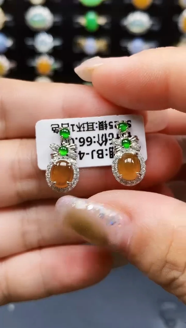 银S925镶嵌戒指翡翠7203
