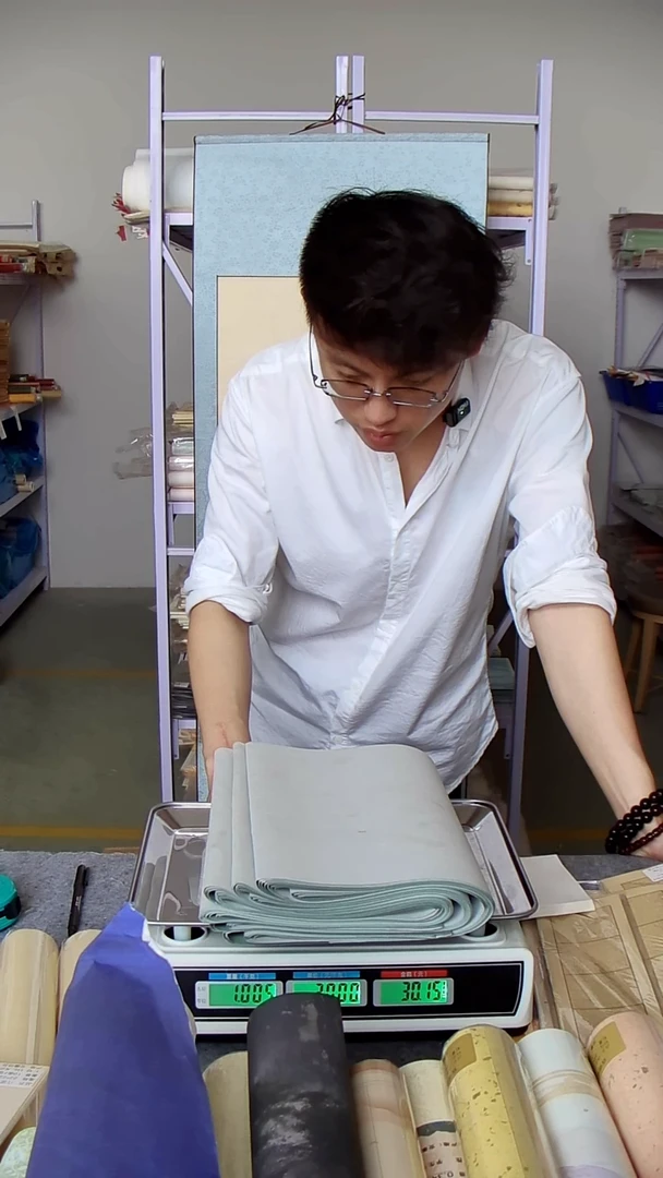 蜡染八尺四开 30cm*2.4m 两斤