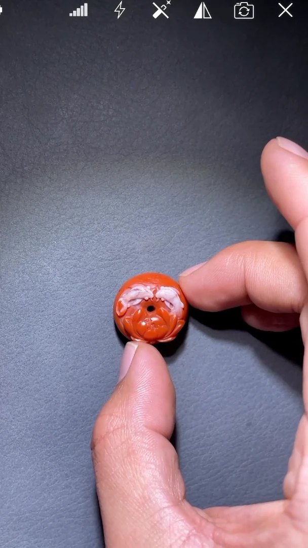 未镶嵌WY南红玛瑙大*山连年有余平安扣