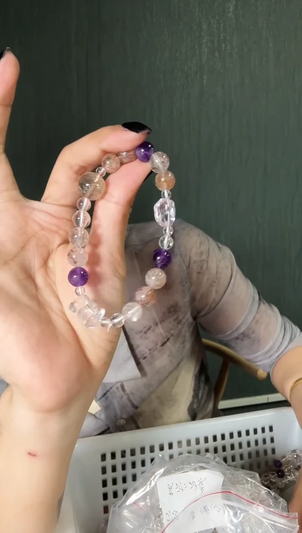 水晶手链未镶嵌超7水晶单圈