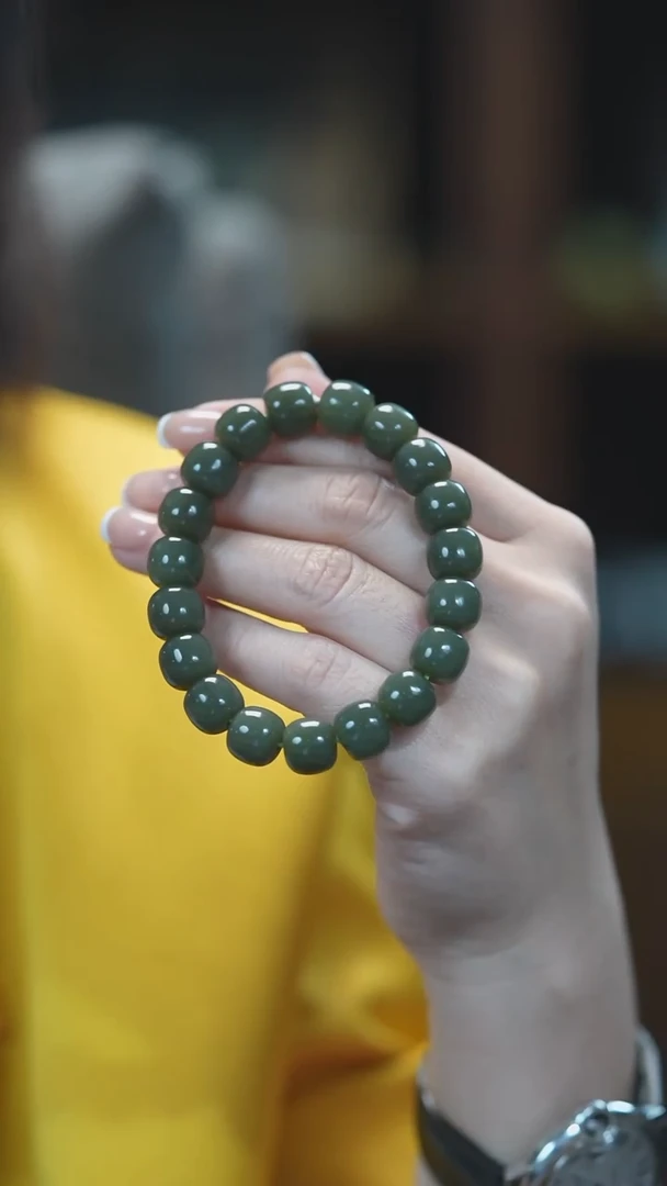 未镶嵌手串和田玉卡11m