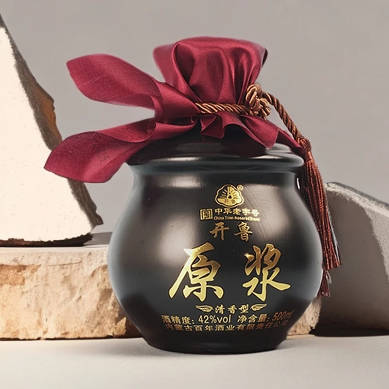 开鲁开鲁原浆42度 开鲁白酒 中华老字号  42度粮食酒42度500