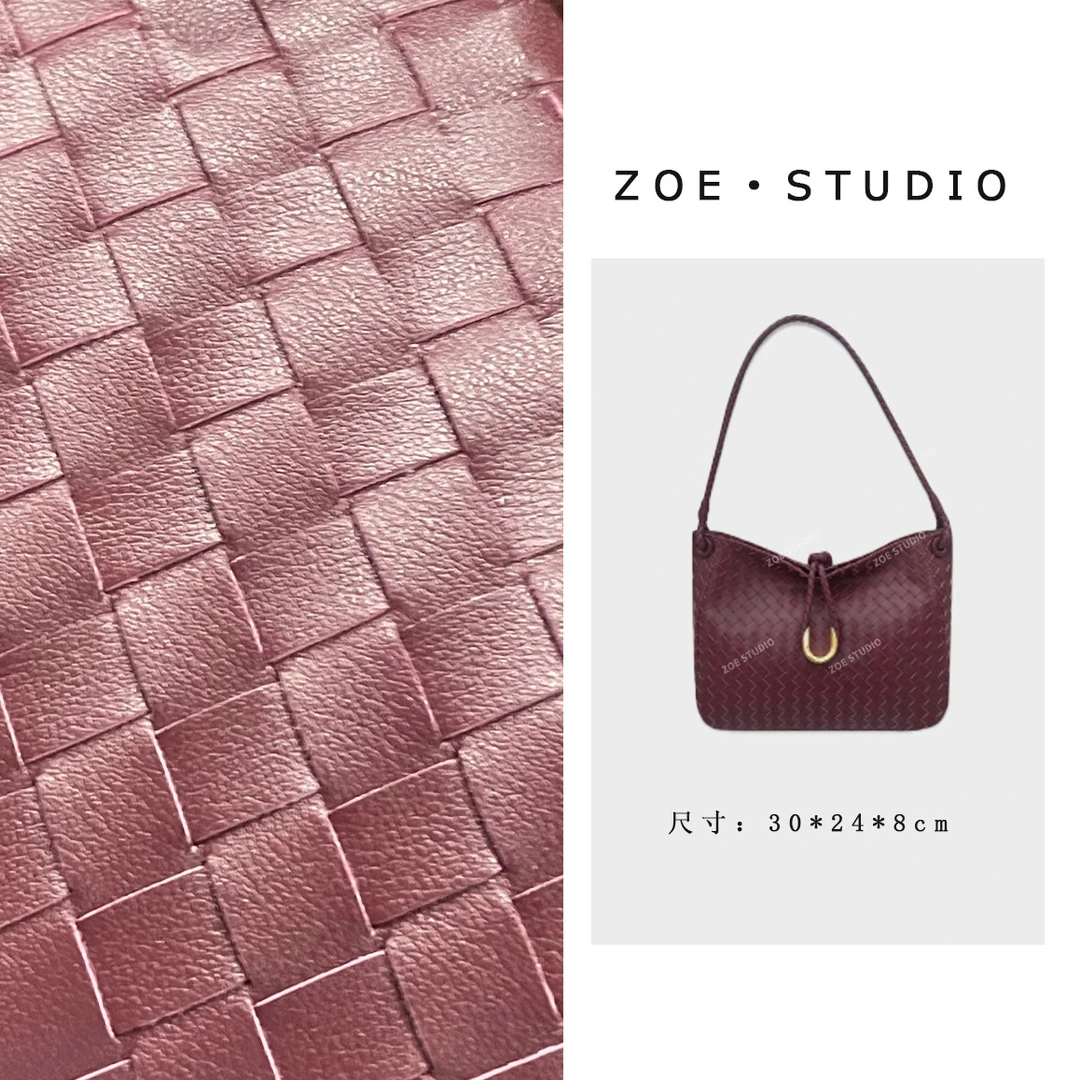 【佐伊甄选】J-6475-酒红轻奢女士时尚潮流百搭单肩斜挎包真皮