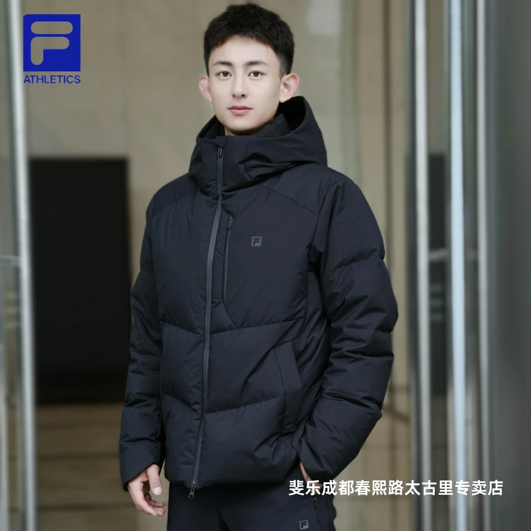 【加厚】FILA/斐乐男款蓄热羽绒服冬季保暖休闲百搭运动A11M441904F
