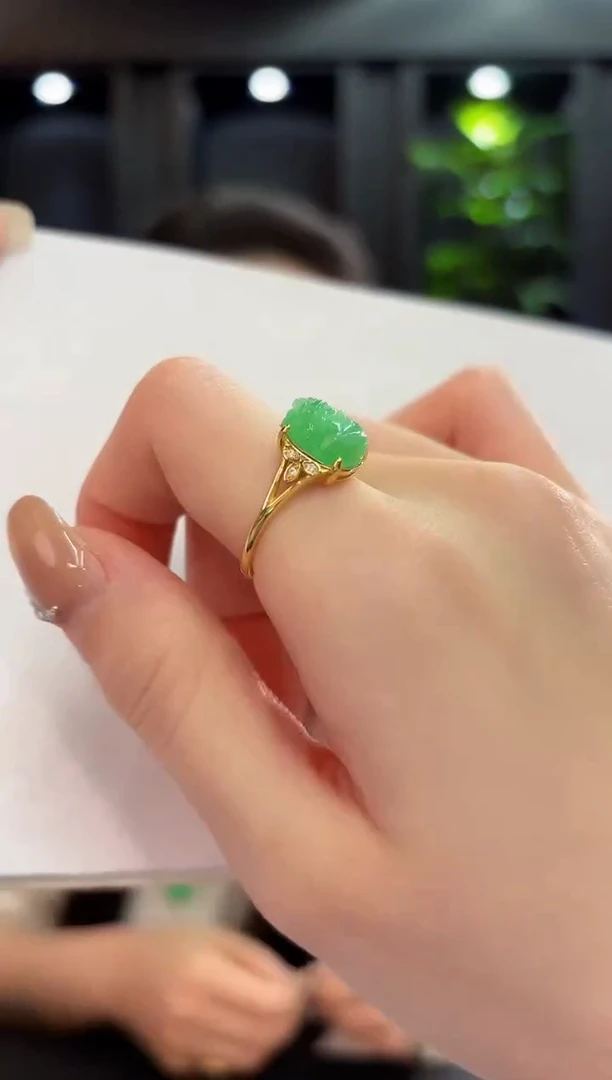 未镶嵌戒指翡翠 缅料A货/支持复检/一件