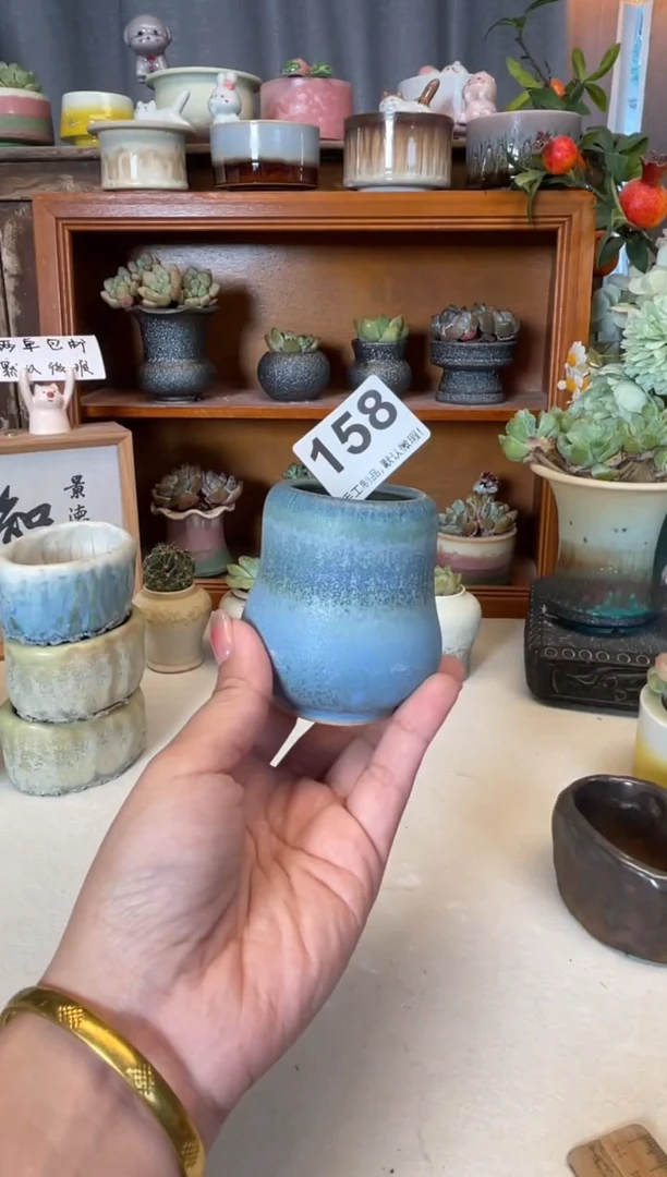 瓷片158知木小芳花盆