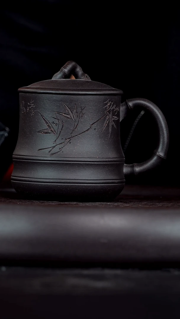 【闪购商品】紫砂茶杯紫砂黑金砂