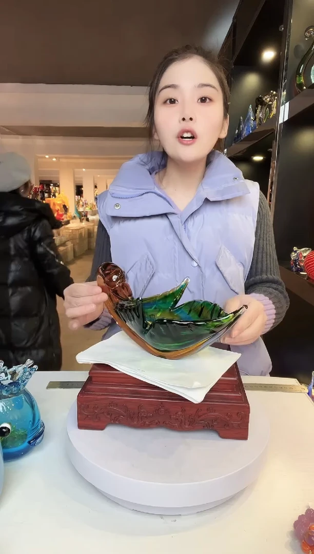 【闪购商品】茶盏琉璃摆件家居摆件