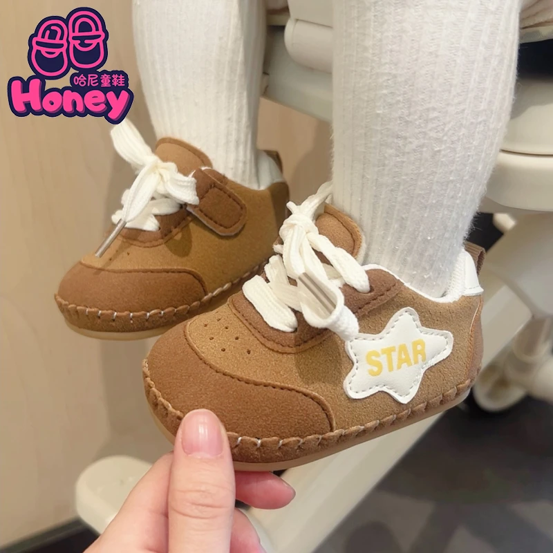 春秋婴幼儿鞋0-1岁新生儿软底宝宝不掉鞋3—6一9个月学步鞋步前鞋