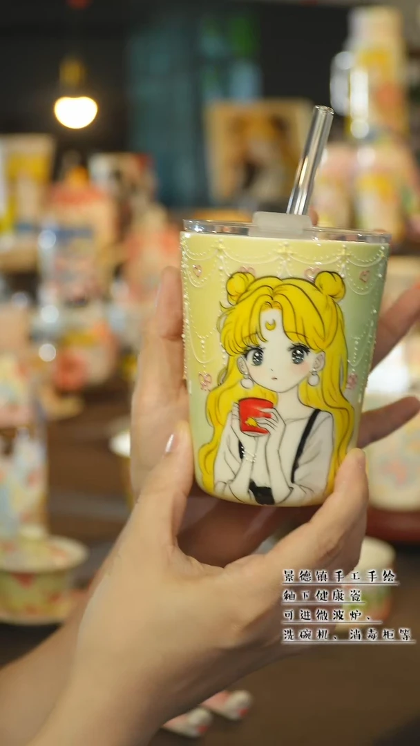 杯景德镇陶瓷手作杯&A017