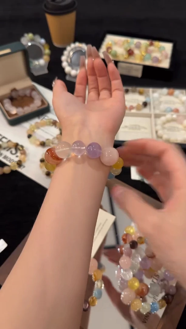 合金手链水晶彩色庄园多宝x2900