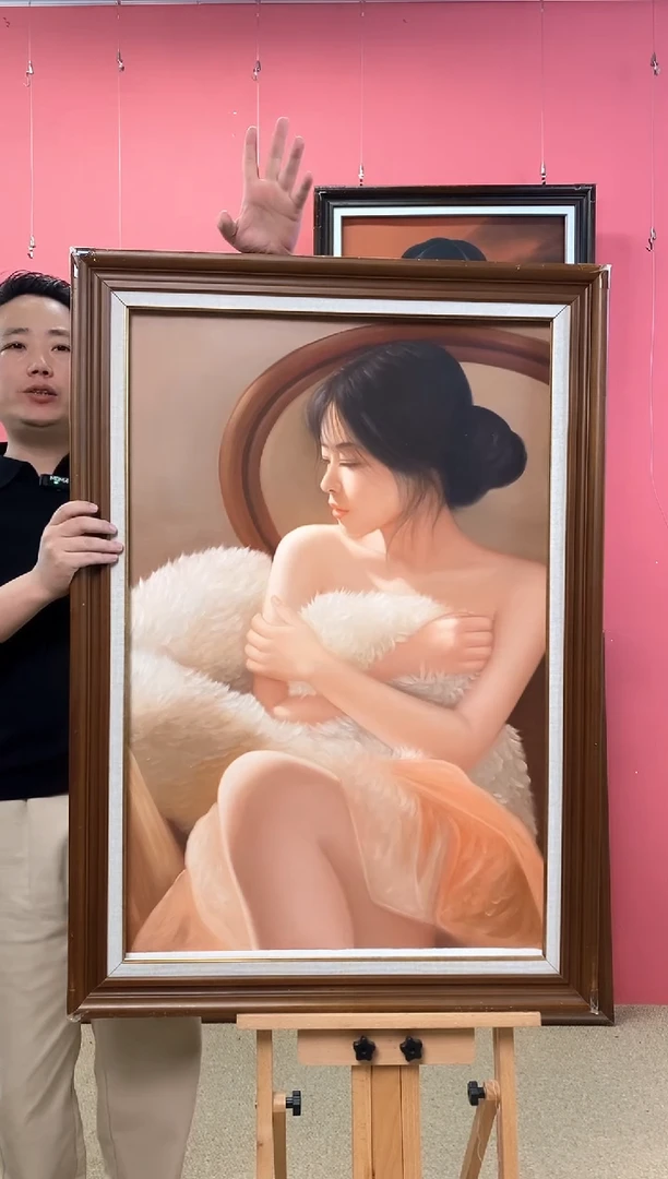 油画亿**门尺寸60*90画芯（不含框）