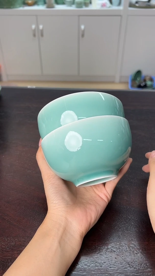 龙泉云间青瓷小米茶器
