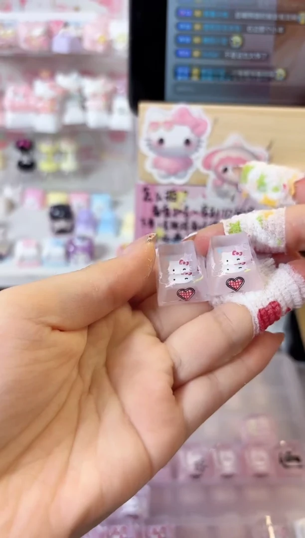 17.多巴胺KT贴纸随机滴胶键帽