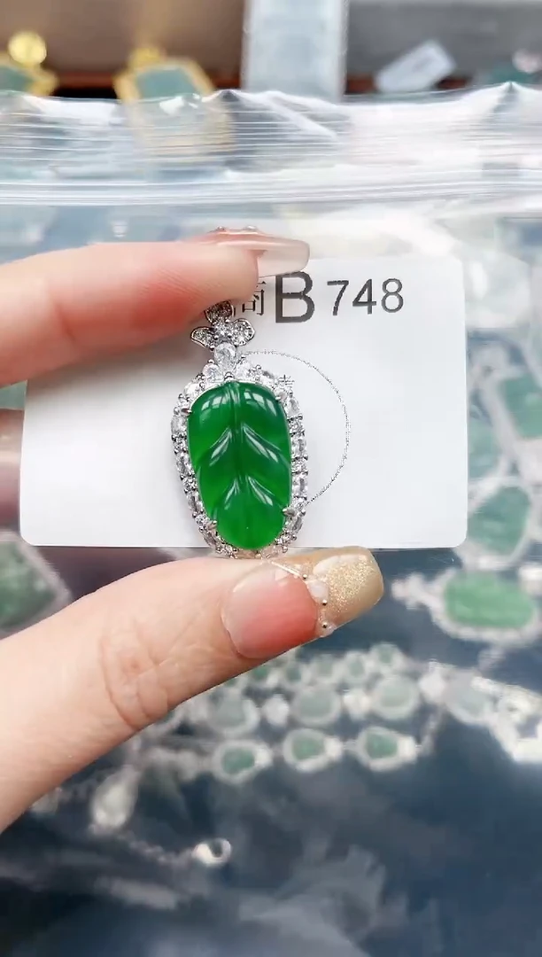 【闪购商品】翡翠颈饰未镶嵌748赠皮绳