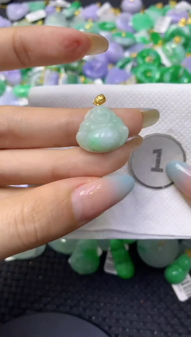 颈饰未镶嵌翡翠天然缅甸翡翠A货