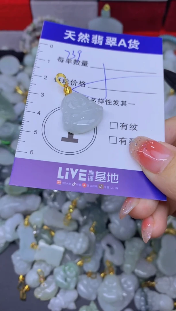 颈饰未镶嵌翡翠天然翡翠A货批量多样性发一件